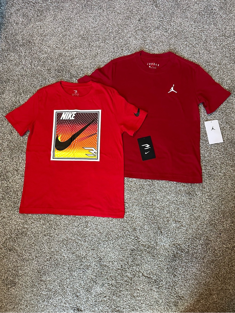 Nike and Jordan T-Shirt Bundle Size Small (8-10 yrs) NWT